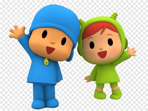 Pocoyo and Nina Waving, cartoons, pocoyo, png | PNGEgg