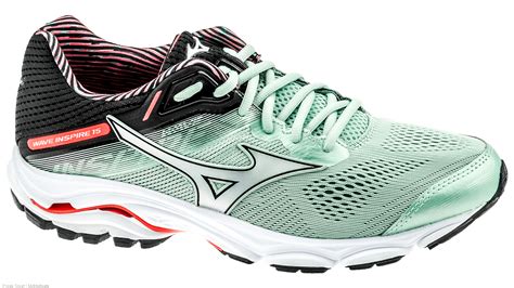 Mizuno Wave Inspire 15 gray/silver/fiery coral | Skate-dump.nl