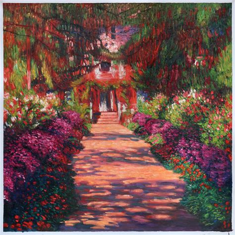 Pathway in Monet's Garden at Giverny 1902 - Claude Monet Paintings