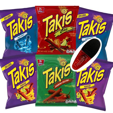 Buy Takis Variety Pack All Flavors - 6 Pack Of Takis Blue Heat (2 ...