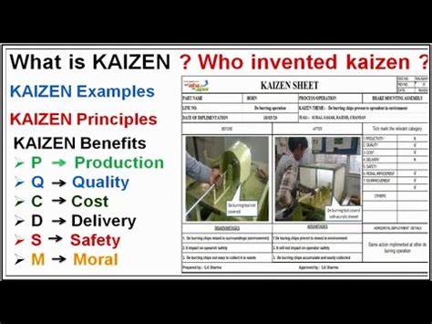 What is KAIZEN with Example in excel sheet & it's Principles, benefits ...