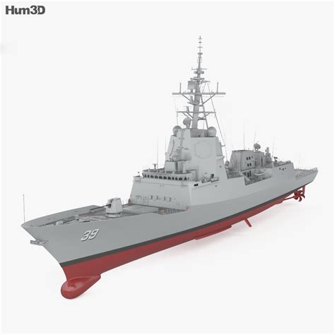 Hobart-class destroyer 3D model - Download Warship on 3DModels.org