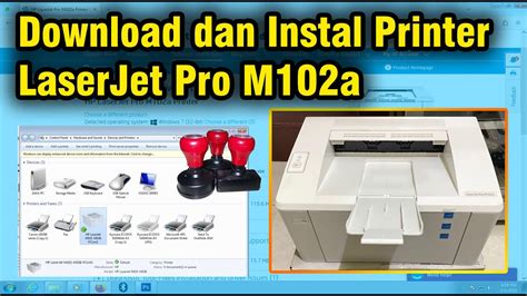 Download dan Instal Printer LaserJet Pro M102a #tutorial #instal - YouTube