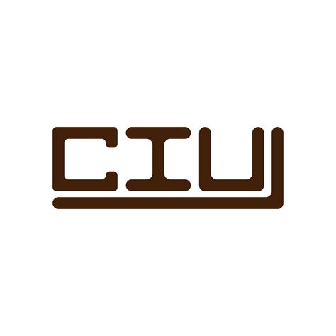 CIU letter logo creative design with vector graphic, CIU simple and ...