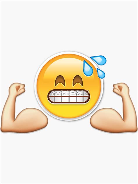 "Gym Emoji" Sticker by leofab2802 | Redbubble