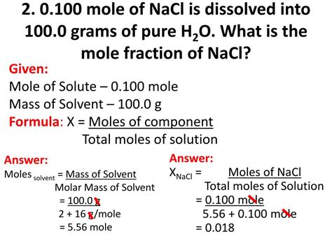 PPT - Mole Fraction PowerPoint Presentation, free download - ID:2364631