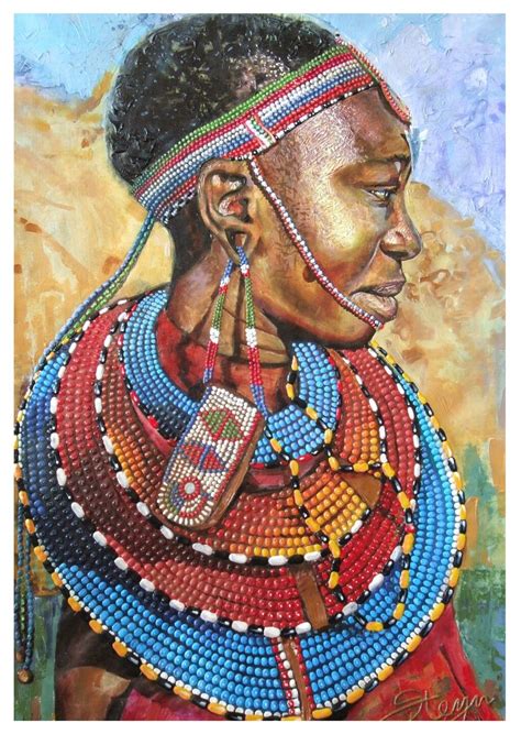 massai art | South african art, African art, Human figure sketches