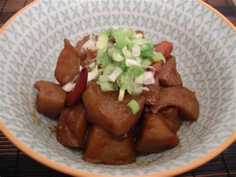 Japanese fusion recipes: Japanese recipe:Simmered konjac with sweet ...