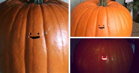 This Jack-O’-Lantern’s Tiny Face Is The Laziest Pumpkin Carving Ever ...