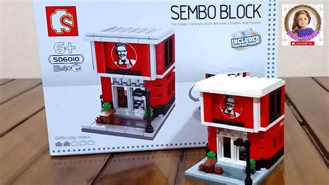 Toy - LEGO KFC restaurant, BRICK SEMBO BLOCK (unboxing) - YouTube