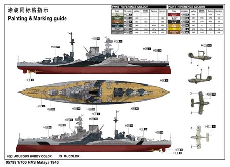 1/700 HMS Malaya 1943 | Hobby Sense