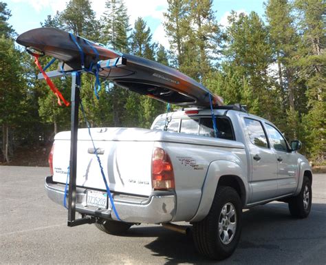 Darby Extend-A-Truck Kayak Carrier w/ Hitch Mounted Load Extender and ...