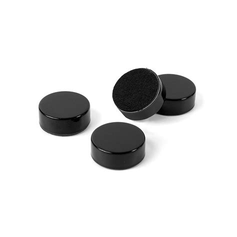 Plain Circular Office Magnets - Black ( 23mm dia x 9mm thick ...