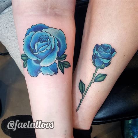 81 Beautiful Blue Rose Tattoo Ideas [2024 Inspiration Guide] | Blue ...