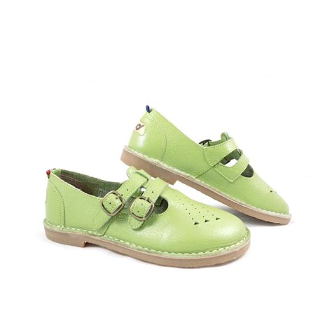 POD Heritage Marley Two Strap Shoes in Sage Green | rubyshoesday