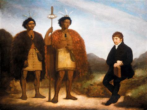 File:The Rev Thomas Kendall and the Maori chiefs Hongi and Waikato, oil ...