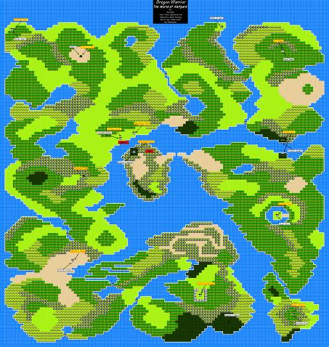 Dragon Warrior - Overworld Map