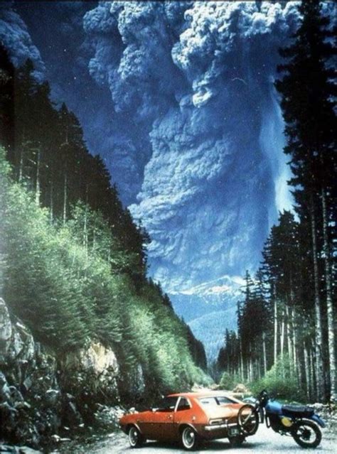 Mount St. Helens erupts in 1980. Steve Firth, a friend of the man who ...