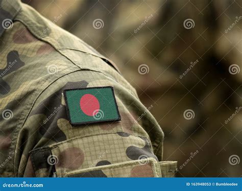 Flag of Bangladesh on Military Uniform. Army, Troops, Soldiers Stock ...