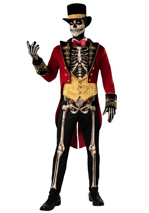 Skeleton Ringmaster Men's Costume