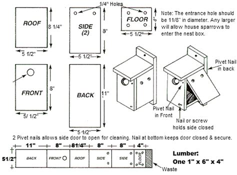 Free Wren House Plans Easy DIY Project