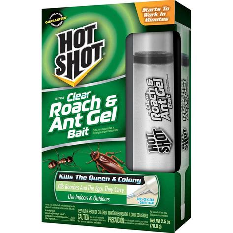 Hot Shot Ultra 2.5 oz. Clear Roach and Ant Gel Bait-HG-95769-3 - The ...