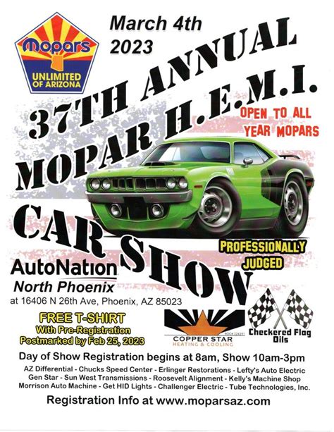 37th Annual Mopar H.E.M.I Show – AZ CarCruiseFinder.com