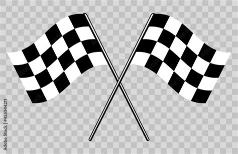 Racing Checkered Flag Icon for car racing. Speed Flag. Chequered racing ...