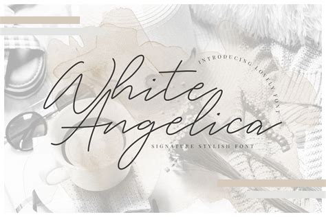 WHITE ANGELICA - 100% FREE HANDWRITTEN SCRIPT FONT :: Behance