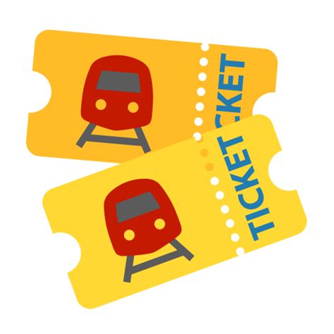 Train ticket - Free transport icons