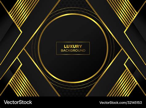 Abstract background black gold Royalty Free Vector Image