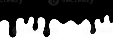 Black melt drips. Liquid paint drops seamless. Dripping paint. Liquid ...