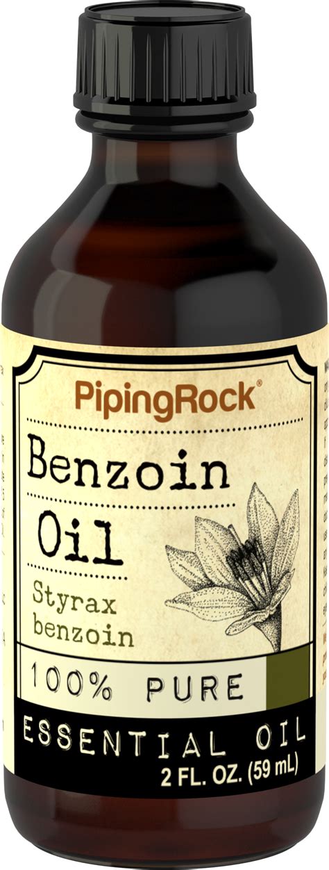 Benzoin Essential Oil 2 fl oz (59 ml) Dropper Bottle | Piping Rock ...