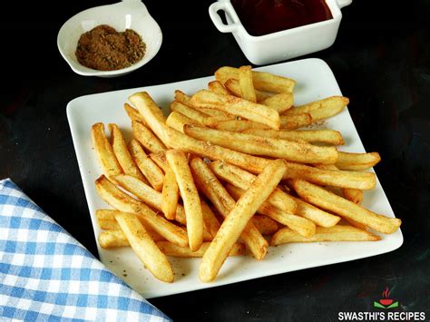 French Fries Recipe Crispy Finger Chips Swasthi S Recipes ...