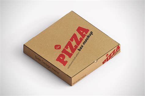 Isometric Pizza Box Mockup Set - Mockup World