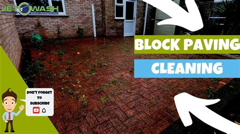 Block Paving Patio Cleaning 💦 - YouTube