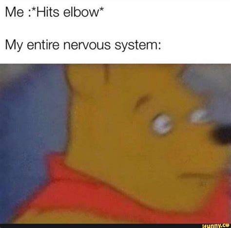 Me :*Hits elbow* My entire nervous system: - iFunny | Nervous meme ...