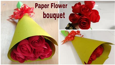 Make Easy Paper Flower Bouquet | Best Flower Site