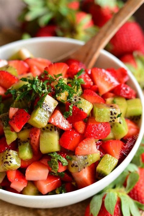 Strawberry Kiwi Fruit Salad - Will Cook For Smiles