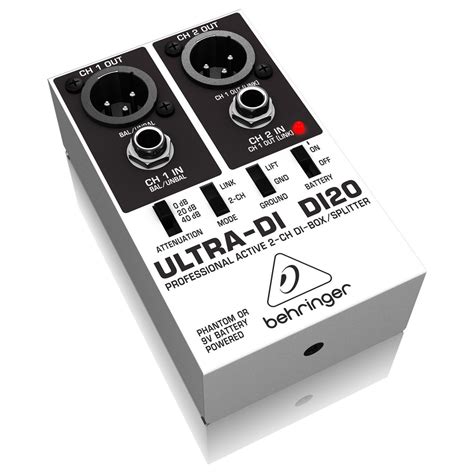 Behringer DI20 Ultra-DI Box | Gear4music