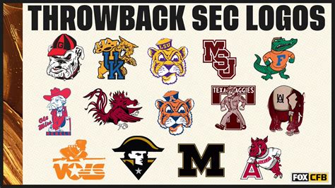 Sec College Team Logos