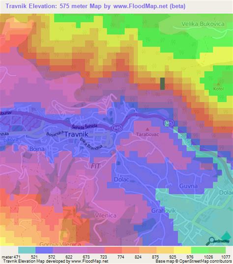 Elevation of Travnik,Bosnia and Herzegovina Elevation Map, Topography ...