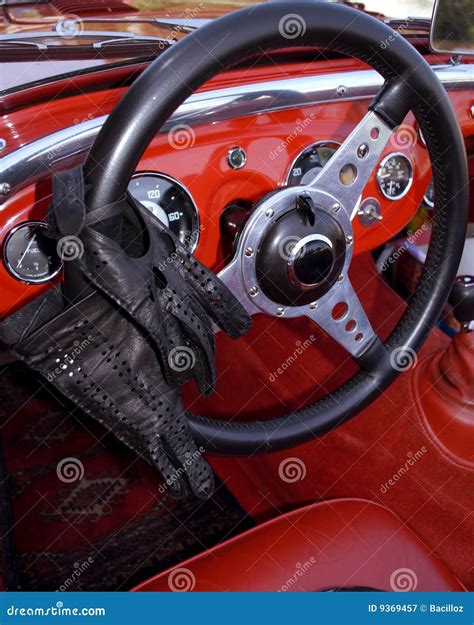 Interior of a Classic Cabriolet Car Stock Image - Image of interior ...