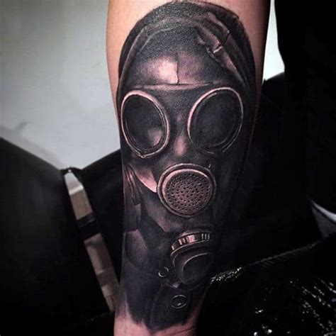 100 Gas Mask Tattoo Designs for Men [2023 Inspiration Guide]