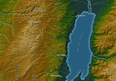 Qumran Map - Bible Odyssey