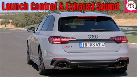 Launch Control and Exhaust Sound 2023 Audi RS 4 Avant with competition ...