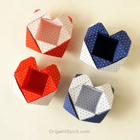 How to Make an Origami Heart-Box – Leyla Torres – Origami Spirit