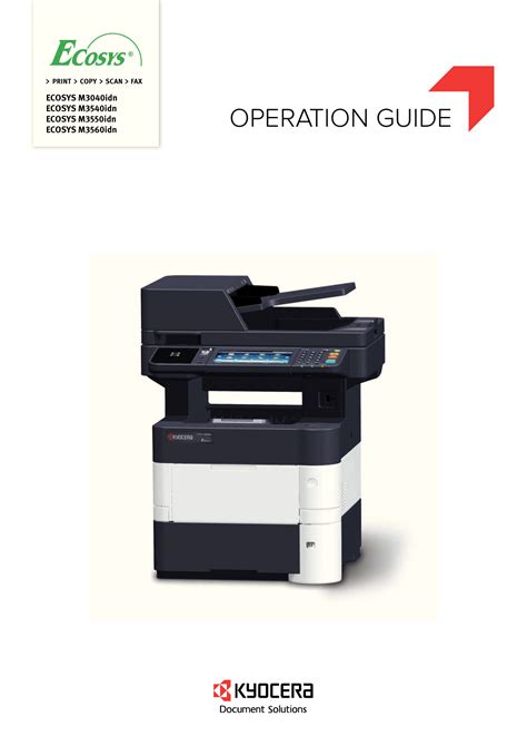 KYOCERA ECOSYS M3550idn Operation Manual | Manualzz