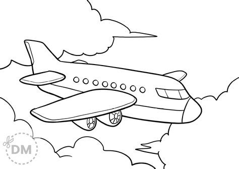 Plane Coloring Pages For Kids Coloring Pages