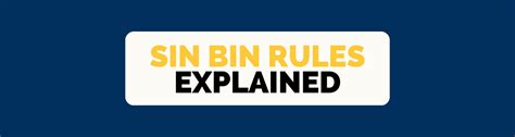 SIN BIN Rules Explained - Central Coast Football